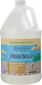 51PEWuDh54L.__AC_SX300_SY300_QL70_ML2_ Review of Ginger Lily Farms Plant-Based Dish Soap Concentrated Formula for Maximum Grease Cleaning